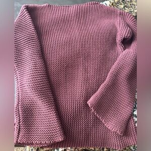 J. Crew Women's Knit Sweater - Deep burgandy